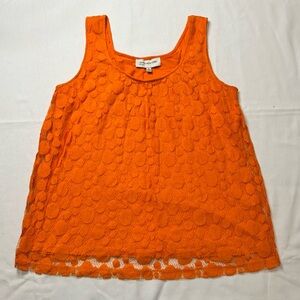 Jones New York Sport Orange Lace Top